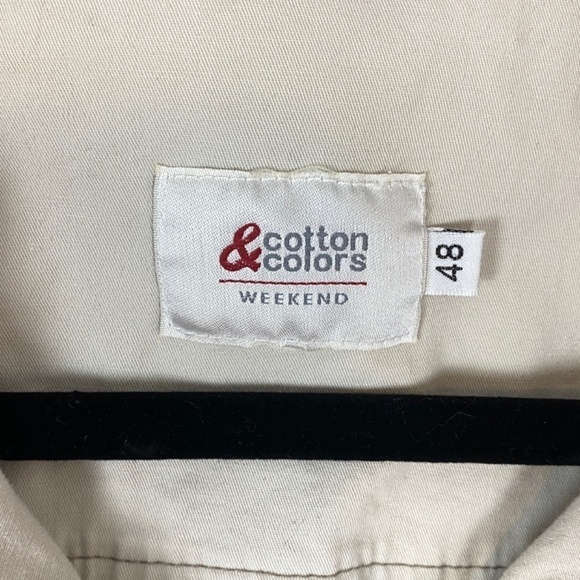 Spring Jacket Womens XL 3/4 Tabbed Sleeves Snap Front Pockets Cotton & Colors - Picture 8 of 13